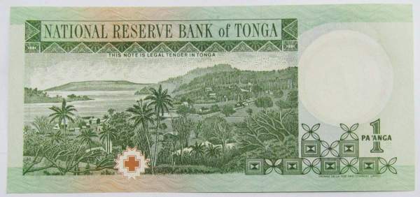 Банкнота 1 паанга 1995 года Тонга, арт 2 Банкнота 1 паанга 1995 года Тонга, арт 2