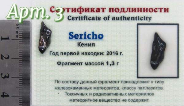 Осколок метеорита Sericho (арт 3) Осколок метеорита Sericho (арт 3)