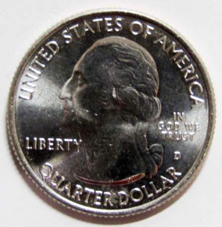 Монета 25 центов США Национальный заказник Таллграсс Прейри (2020) D