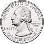 Монета 25 центов Автомагистраль Блу-Ридж, монетный двор D