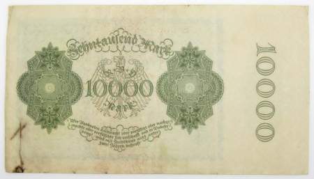 Банкнота 10000 марок 1922 года - Веймарская Республика