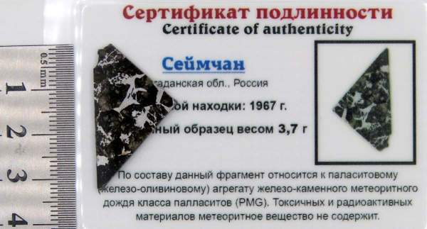 Спил метеорита Сеймчан арт 2