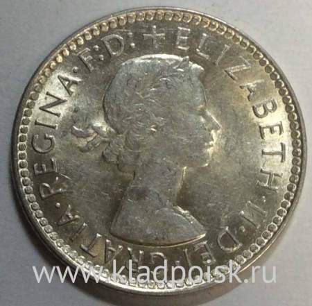 Монета 6 пенсов 1963 года Австралия