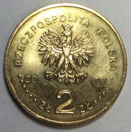 Монета 2 злотых Польша Игнацы Домейко из серии Польские путешественники и исследователи, 2007