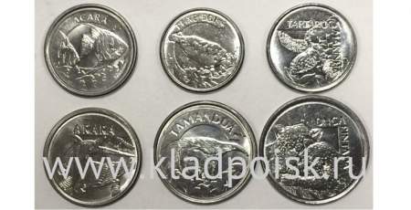 Набор монет Бразилия Животные 1992-1994, 6 монет
