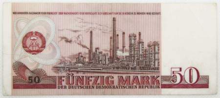 Банкнота 50 марок ГДР 1971 года