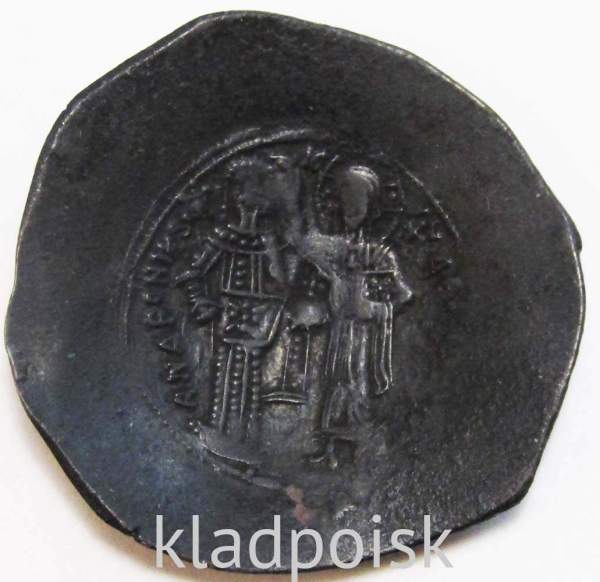 Монета Византии Гистаменон, Император Мануил 1118-1180 гг. Монета Византии Гистаменон, Император Мануил 1118-1180 гг.