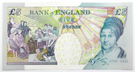 Банкнота 5 фунтов 2004-2011 гг. Банк Англии - Великобритания