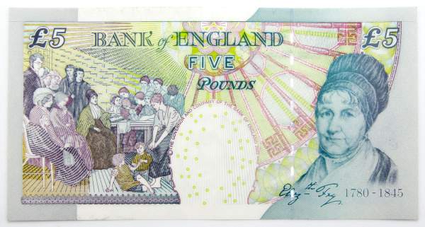 Банкнота 5 фунтов 2004-2011 гг. Банк Англии - Великобритания