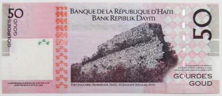 Банкнота Гаити 50 гурдов 2004 года - 200 лет Независимости Гаити