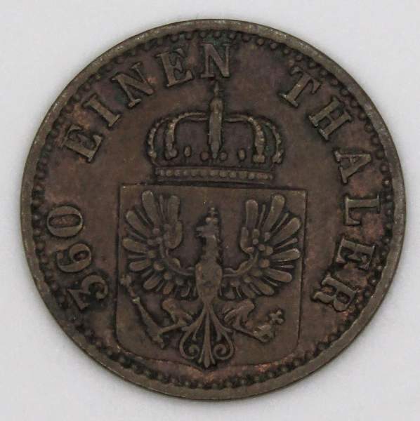 Монета 1 пфенниг Германия 1873 A