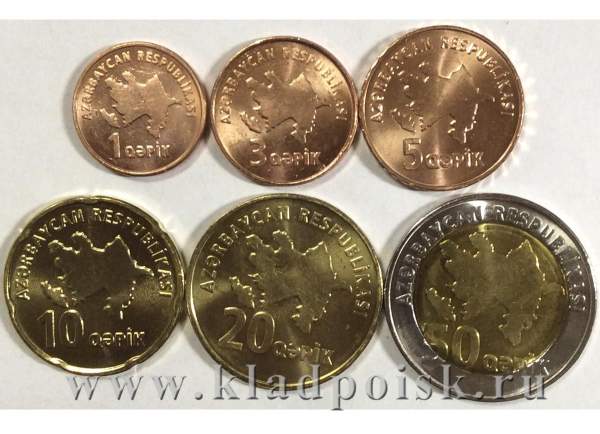 Набор монет Азербайджан  2006, 6 монет