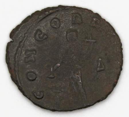 Монета Антониниан Римская Империя Император Марк Аврелий Клавдий Квинтилл 270 г.