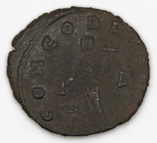 Монета Антониниан Римская Империя Император Марк Аврелий Клавдий Квинтилл 270 г.