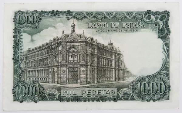 Банкнота 1000 песет 1971 года Испания Банкнота 1000 песет 1971 года Испания