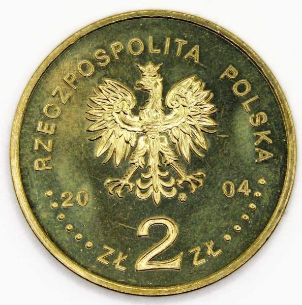 Монета 2 злотых Польша 2004 - 100-летие Академии изящных искусств Польши