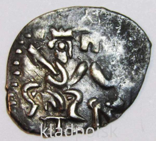 Новгородская денга (чешуя), серебро, период самостоятельности 1420-1478 гг, арт 4 Новгородская денга (чешуя), серебро, период самостоятельности 1420-1478 гг, арт 4