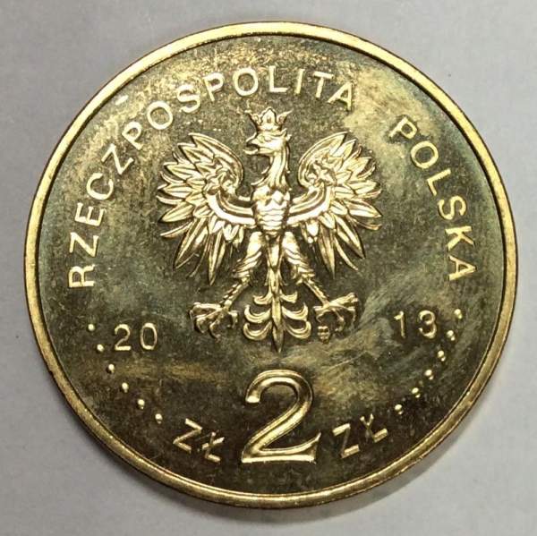 Монета 2 злотых Польша, Футбольный клуб Варта Познань, 2013