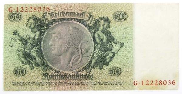 Банкнота 50 рейхсмарок 1933 года - Германия