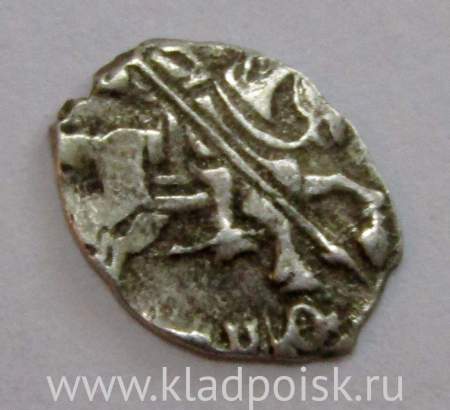 Копейка серебро Петр I Алексеевич (чешуя), 1696-1725 гг.  Арт. 3