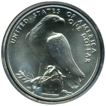 Монета 1 доллар США, 1984 года, XXIII летние Олимпийские Игры, Лос-Анджелес 1984, Серебро 900 пробы