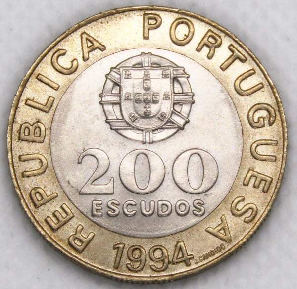 Монета 200 эскудо 1994 года, Лиссабон – культурная столица Европы, Португалия