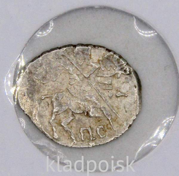 Копейка серебро Василий Шуйский (чешуя), 1606-1610 гг. Псковский денежный двор (арт 1) Копейка серебро Василий Шуйский (чешуя), 1606-1610 гг. Псковский денежный двор (арт 1)