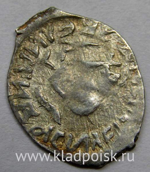 Денга Василий II Васильевич «Тёмный», серебро, Лесоруб/дерево, арт 2