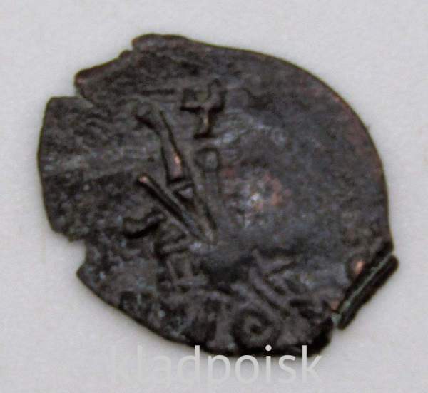 Копейка медь Алексей Михайлович (чешуя), Медный бунт, Москва, Новый монетный двор, арт 2 Копейка медь Алексей Михайлович (чешуя), Медный бунт, Москва, Новый монетный двор, арт 2