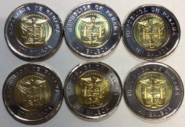 Набор юбилейных монет Панамы 2019 года, 6 монет