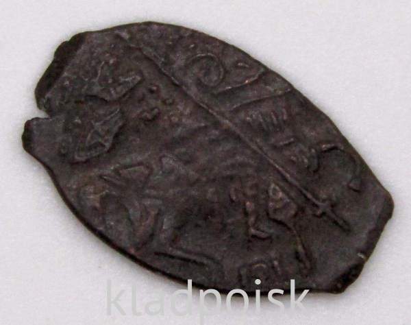 Копейка медь Алексей Михайлович (чешуя), Медный бунт, Старый монетный двор, арт 8 Копейка медь Алексей Михайлович (чешуя), Медный бунт, Старый монетный двор, арт 8