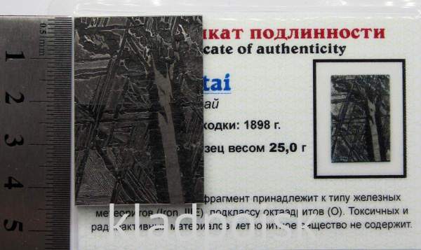 Спил метеорита Aletai, арт 5