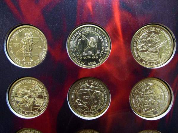 Набор памятных монет 10 долларов княжества Силенд - Операция Z Освобождение Украины от нацизма