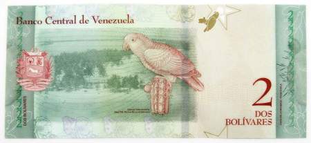 Банкнота 2 боливара 2018 года Венесуэла, арт 2