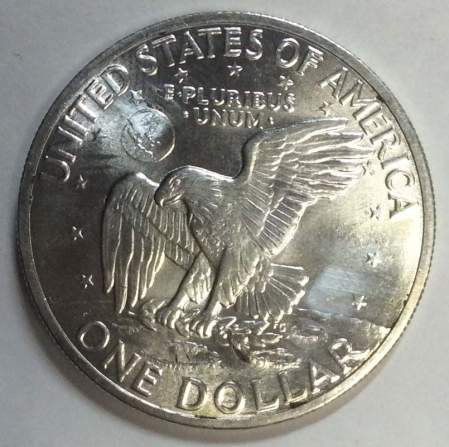 Монета 1 доллар США Эйзенхауэр 1971 Серебро 400 пр.