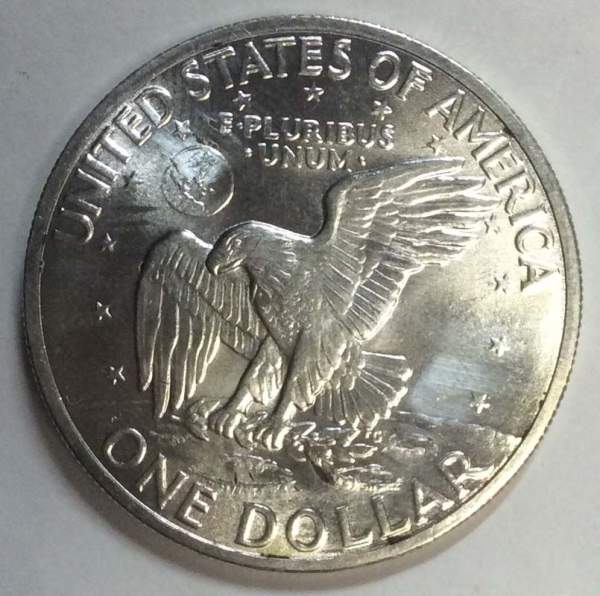 Монета 1 доллар США Эйзенхауэр 1971 Серебро 400 пр. Монета 1 доллар США Эйзенхауэр 1971 Серебро 400 пр.