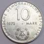 Монета ГДР 10 марок 1975 года 20 лет Варшавскому Договору
