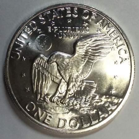Монета 1 доллар США Эйзенхауэр 1972 Серебро 400 пр.