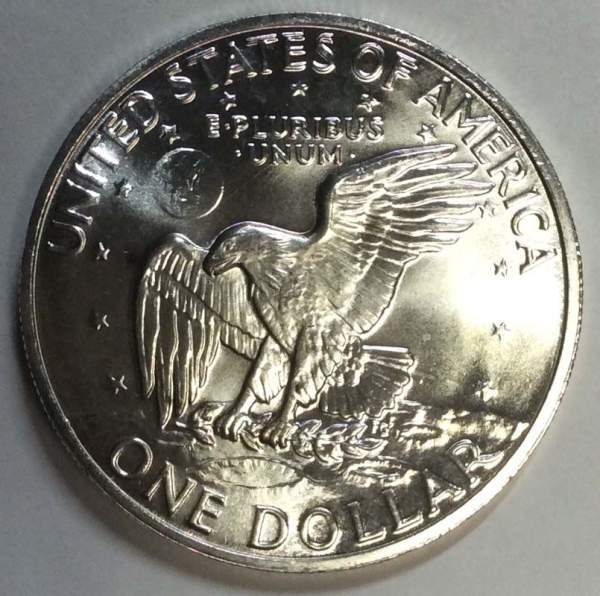 Монета 1 доллар США Эйзенхауэр 1972 Серебро 400 пр.