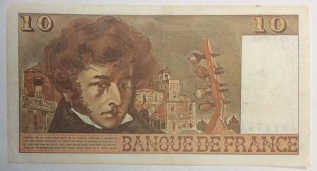 Банкнота 10 франков 1978 года Франция (Берлиоз)