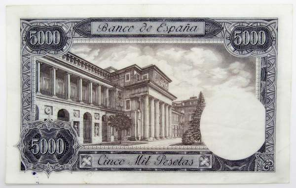 Банкнота 5000 песет 1976 года Испания Банкнота 5000 песет 1976 года Испания