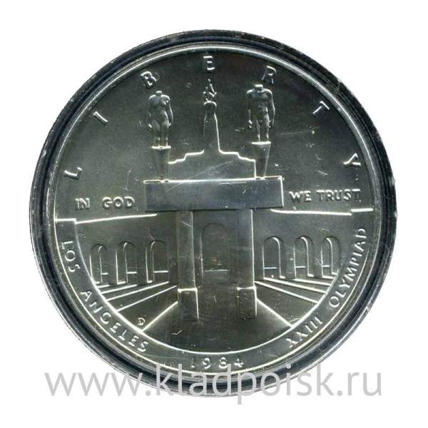 Монета 1 доллар США, 1984 года, XXIII летние Олимпийские Игры, Лос-Анджелес 1984, Серебро 900 пробы Монета 1 доллар США, 1984 года, XXIII летние Олимпийские Игры, Лос-Анджелес 1984, Серебро 900 пробы