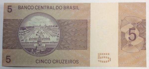 Банкнота Бразилия 5 крузейро 1980 года