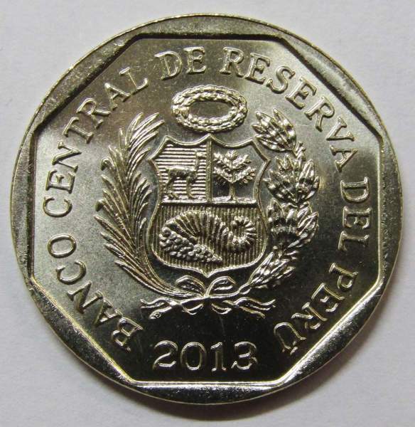 Монета Перу 1 соль Тунанмарка, 2013