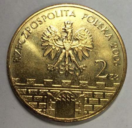 Монета 2 злотых Польша Город Эльблонг из серии Древние города Польши, 2006