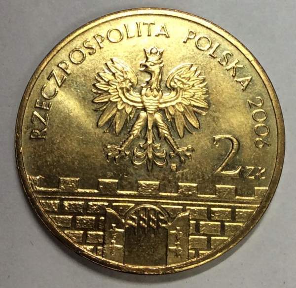 Монета 2 злотых Польша Город Эльблонг из серии Древние города Польши, 2006