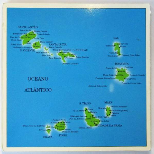 Набор монет Кабо-Верде Растения 1984, 8 монет в буклете