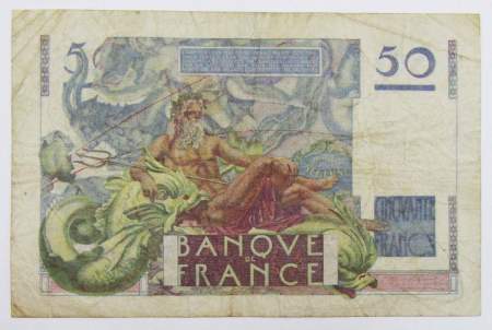 Банкнота 50 франков 1949 года Франция