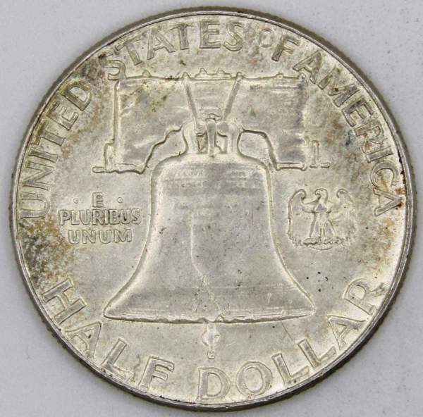 Монета 50 центов США Франклин, 1963 Серебро 900 пробы, арт 2 Монета 50 центов США Франклин, 1963 Серебро 900 пробы, арт 2