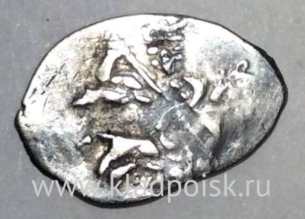 Копейка шведской оккупации Новгорода, PIH (чешуя), арт 2 Копейка шведской оккупации Новгорода, PIH (чешуя), арт 2